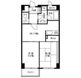 東京都練馬区豊玉中２丁目 賃貸マンション 2DK